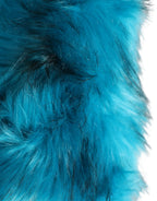 Blue Modacrylic Fur Women Bucket Capello Hat