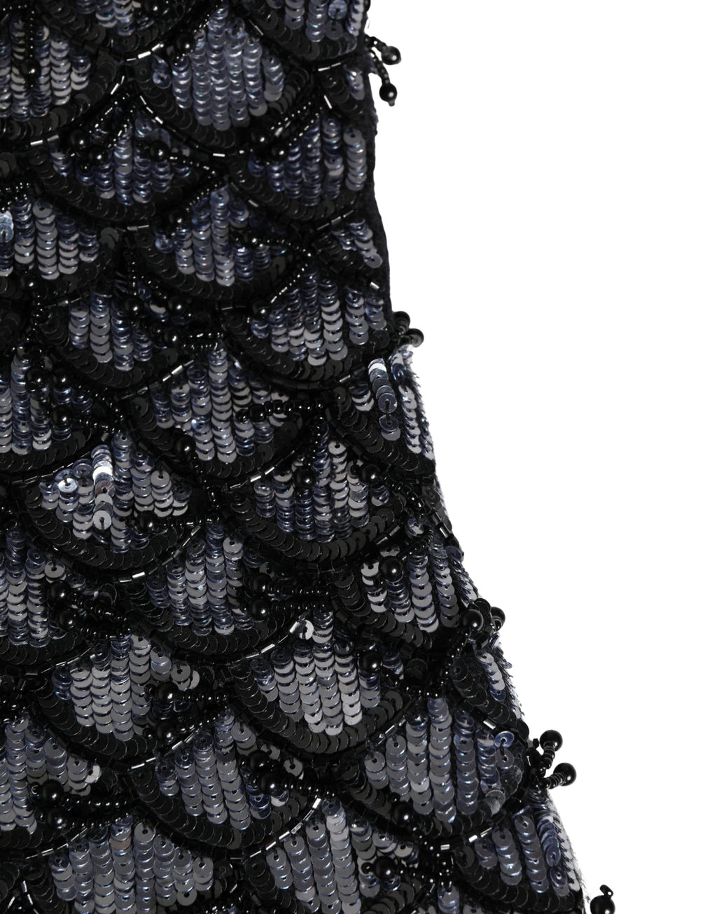 Black Wool Crystal Embellished Balaclava Hat