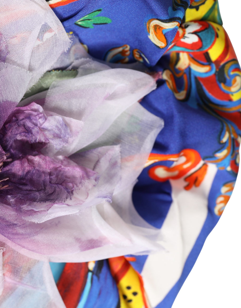 Multicolor Carretto Motif Turban Headwear Hat