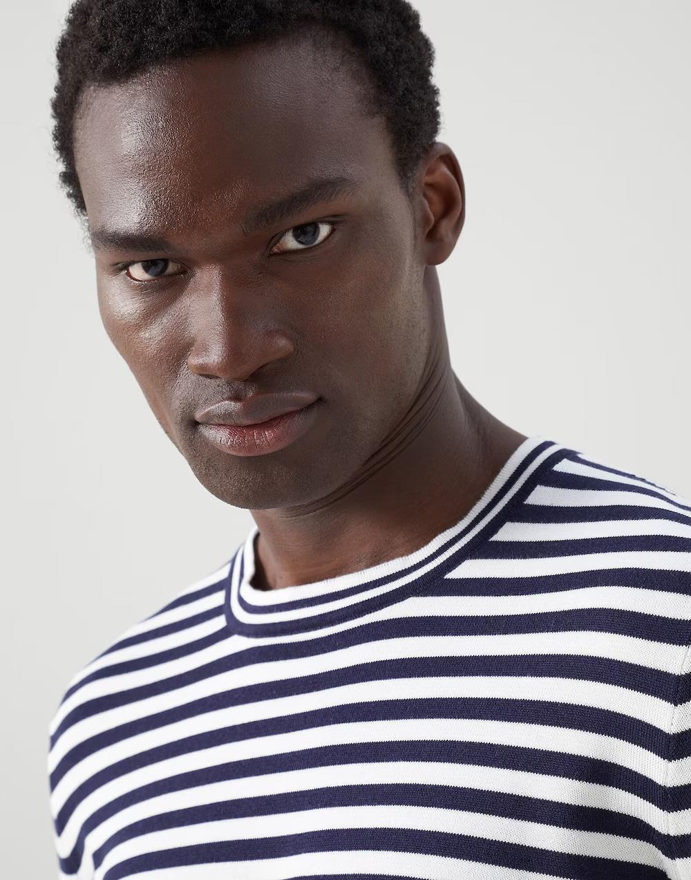 Navy Blue Cotton Sweatshirt