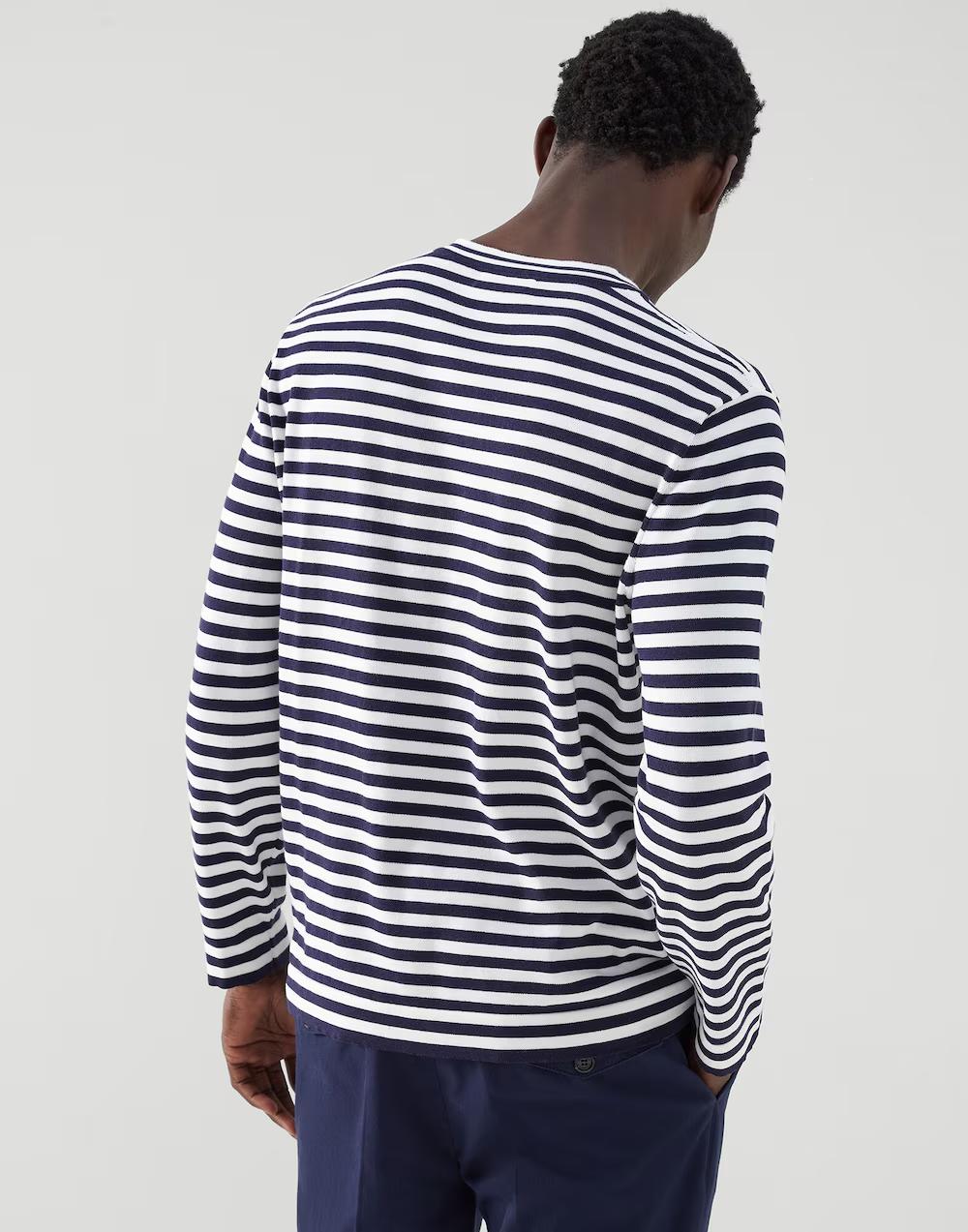 Navy Blue Cotton Sweatshirt