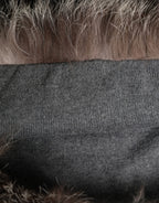 Brown Faux Fur Whole Head Wrap Capello Hat