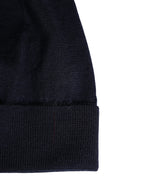 Black Cashmere Knitted Women Winter Beanie Hat