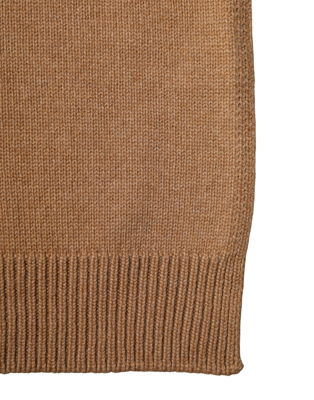 Brown Cashmere Knitted Men Neck Warmer One Size Scarf