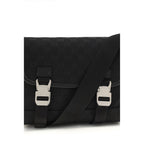 Black Polyester Shoulder Bag