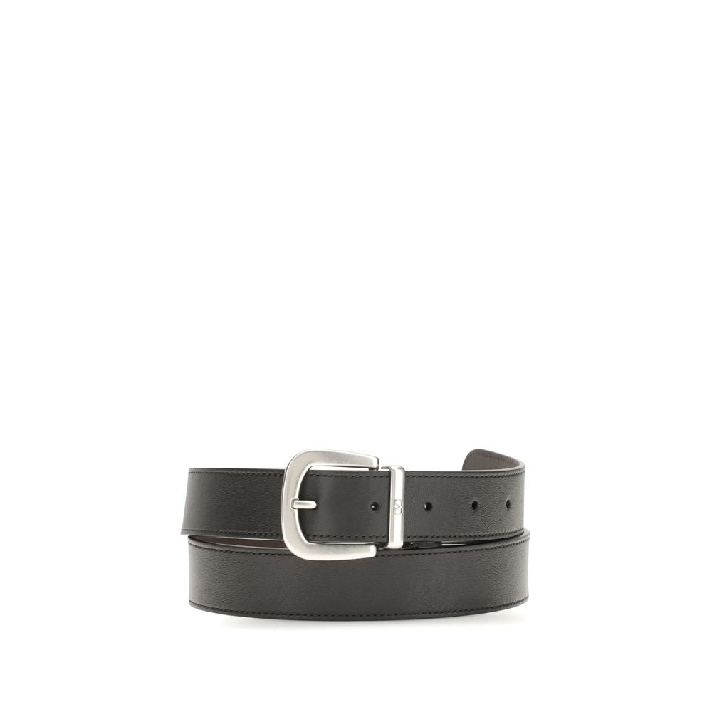 Black Calf Leather Bos Taurus Regular Belt
