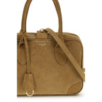 Beige Calf Leather Bos Taurus Handbag