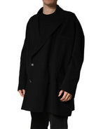 Black Double Breasted 2 Buttons Suit Jacket