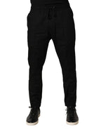 Black Cotton Skinny Men Jogger Trouser Pants
