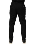 Black Cotton Skinny Men Jogger Trouser Pants