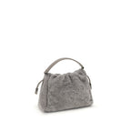 Gray Fur Shoulder Bag