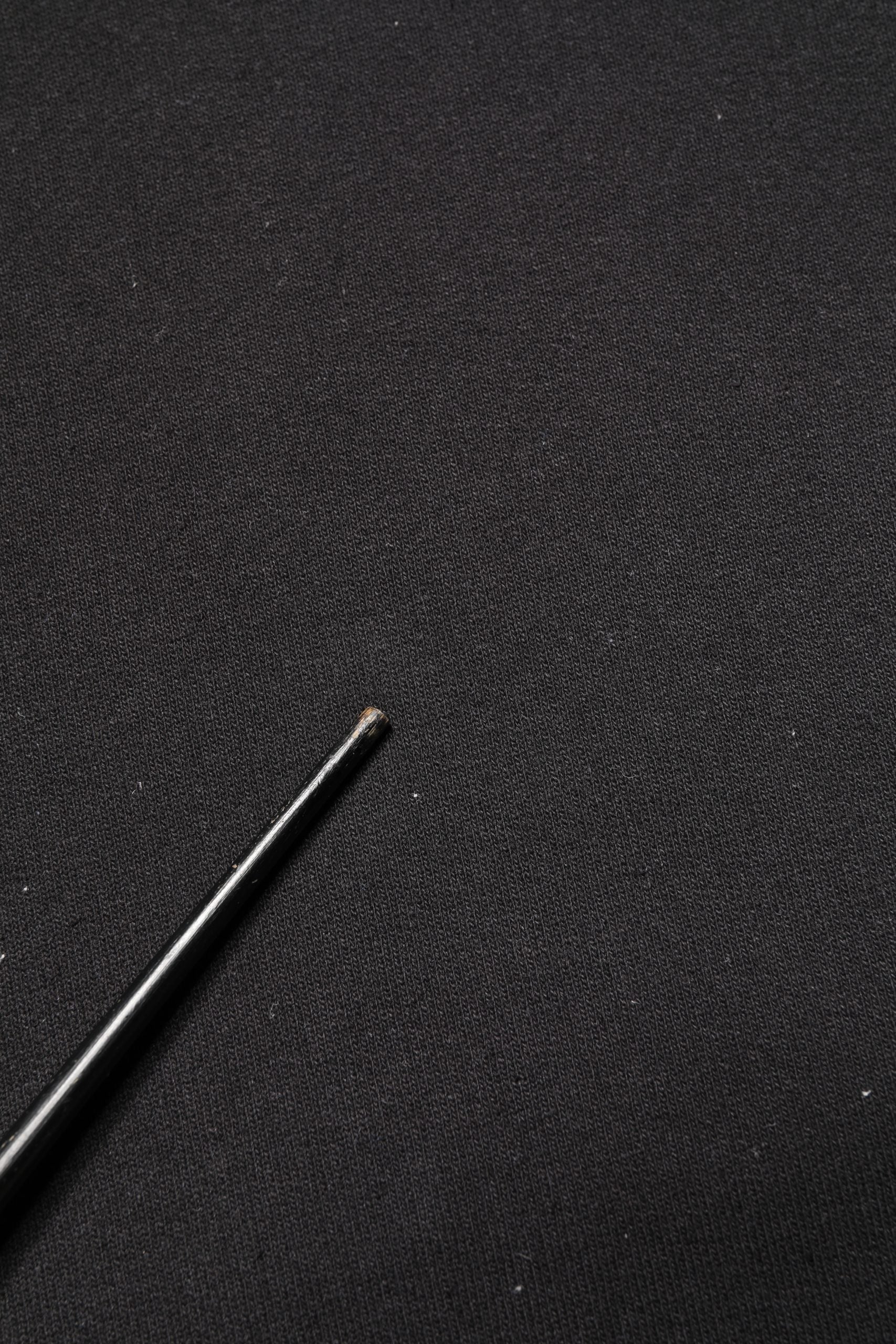 Black Cotton Crew Neck Sweatshirt  Sweater