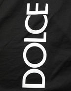 Black Logo Print Cotton Men Crew Neck  T-shirt