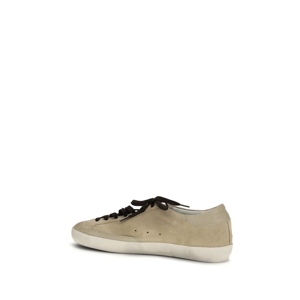 Beige Calf Leather Bos Taurus Low Top Sneakers