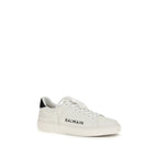 White Calf Leather Bos Taurus Low Top Sneakers