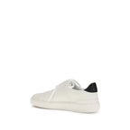 White Calf Leather Bos Taurus Low Top Sneakers