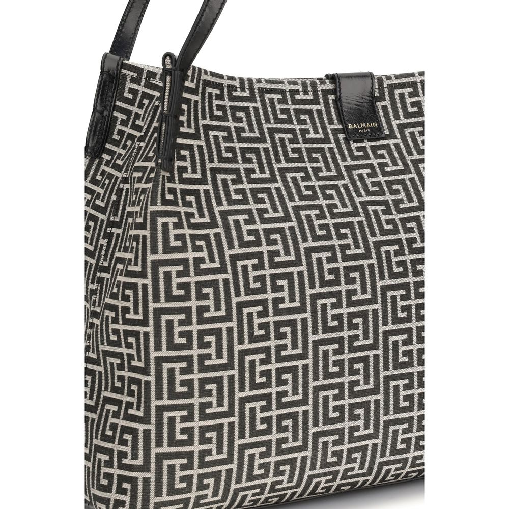 Black Cotton Shoulder Bag