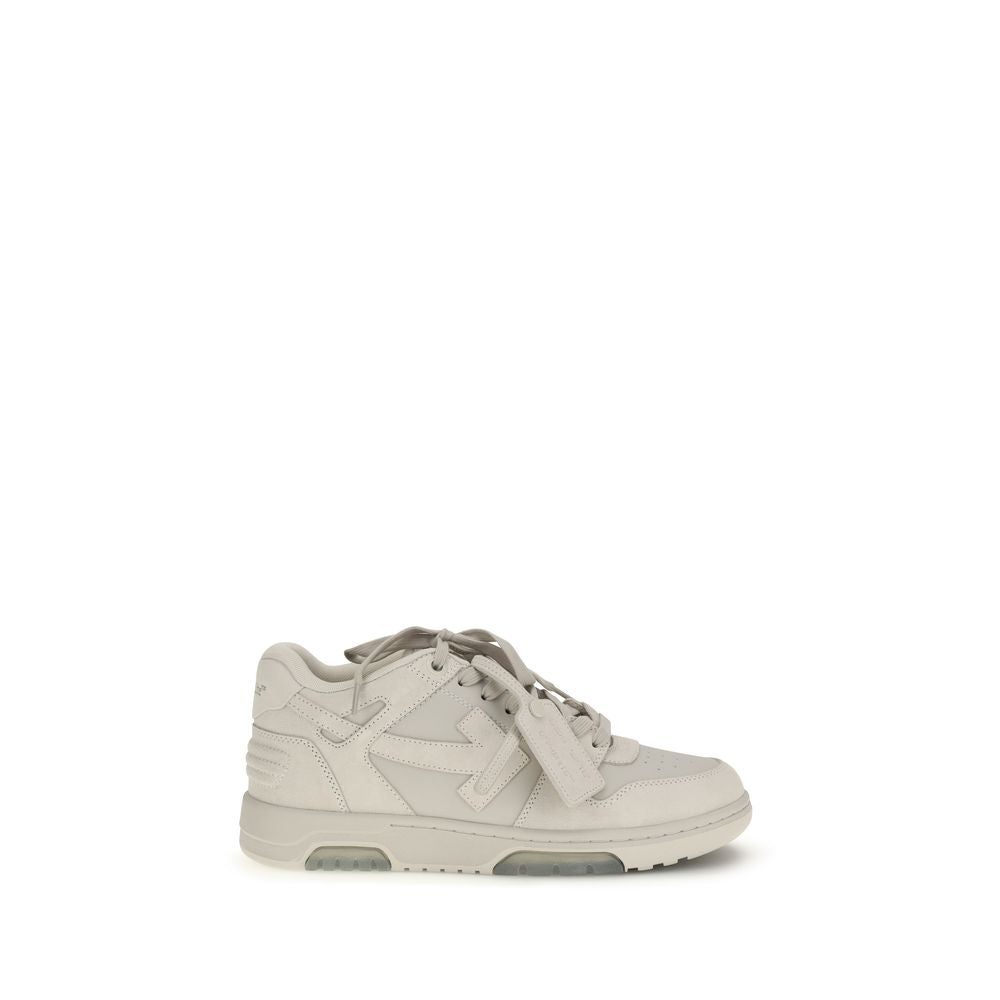Beige Calf Leather Bos Taurus Low Top Sneakers
