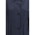 Blue Silk Coat