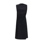 Black Cotton Casual Dress
