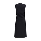 Black Cotton Casual Dress