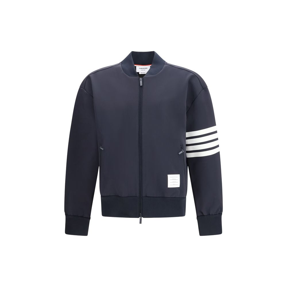 Blue Viscose Bomber
