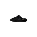 Black Polyester Slippers