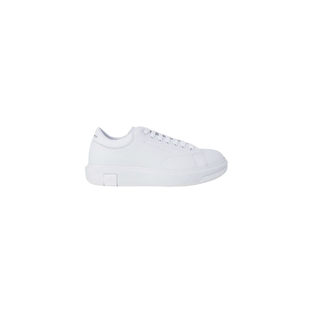 White Leather Low Top Sneakers
