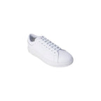 White Leather Low Top Sneakers