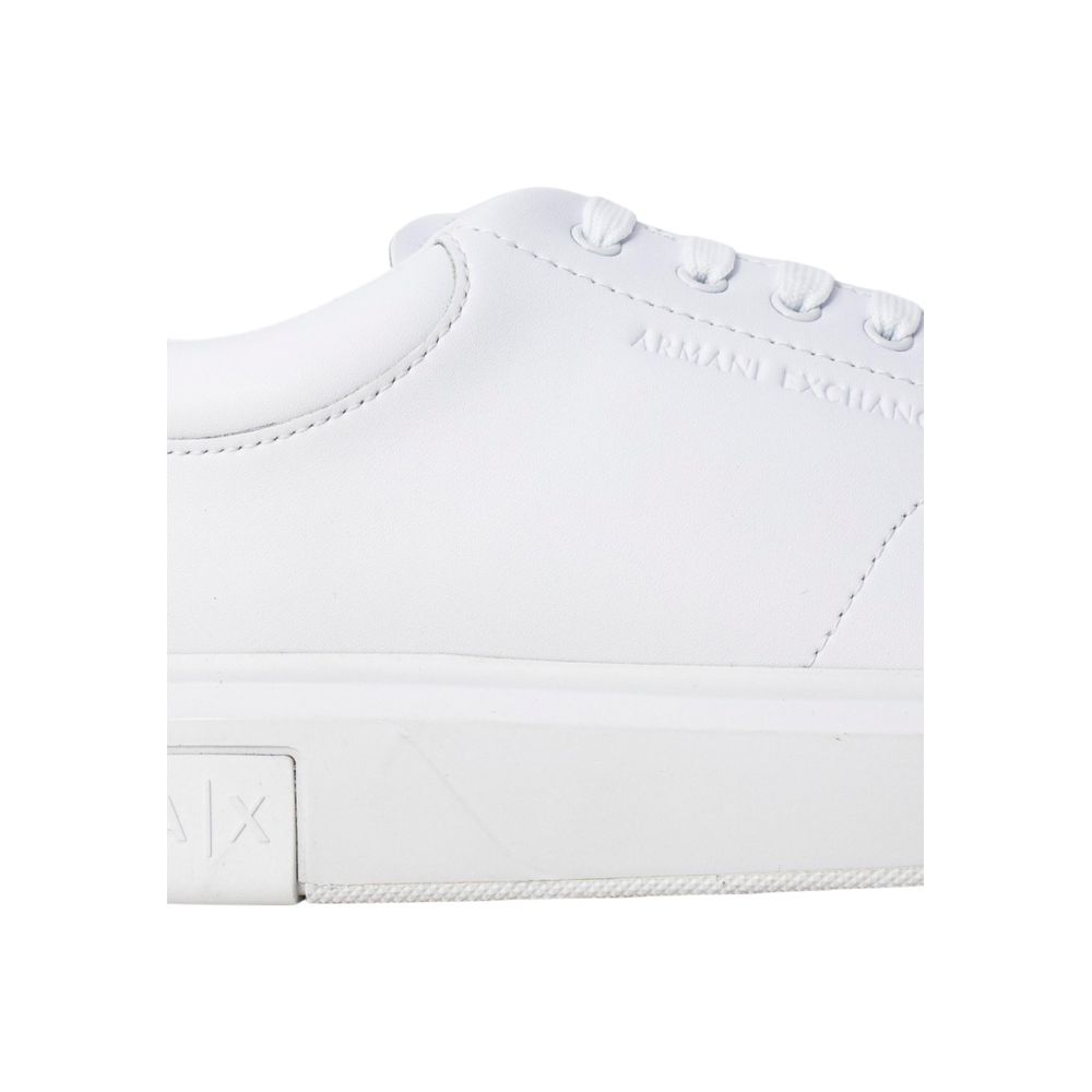 White Leather Low Top Sneakers