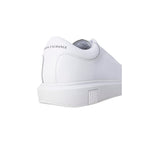 White Leather Low Top Sneakers