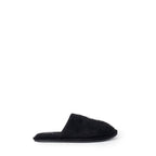 Black Polyester Slippers