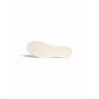 Cream Leather Low Top Sneakers