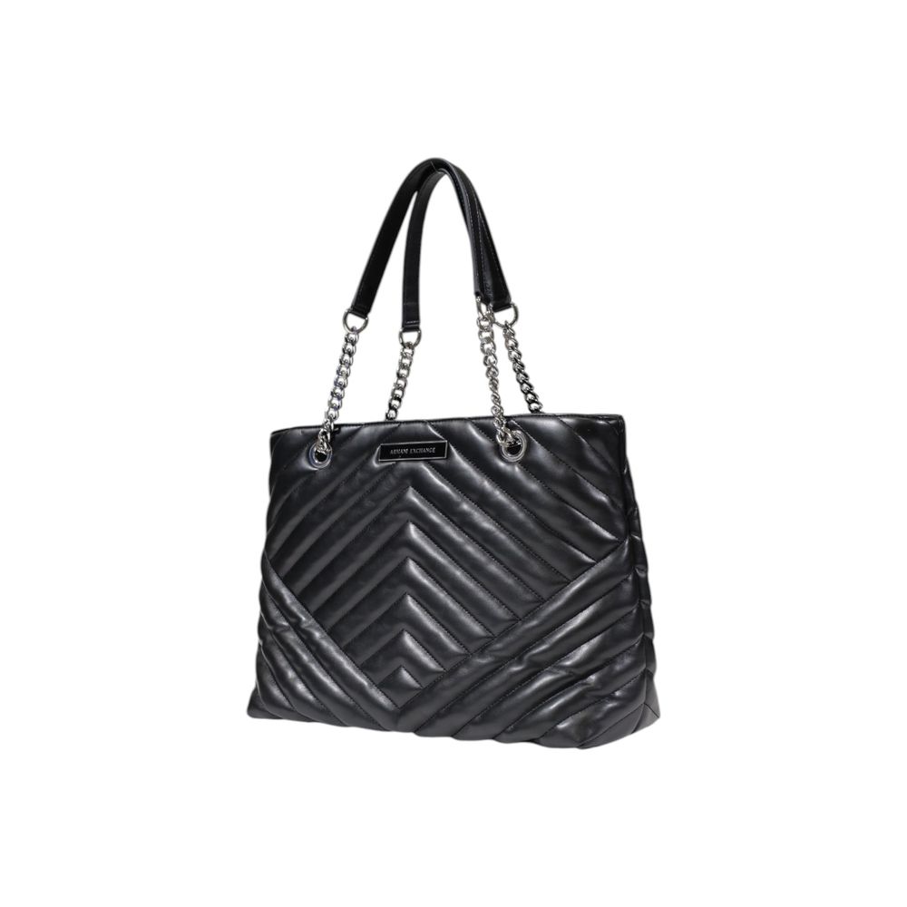 Black Polyester Handbag