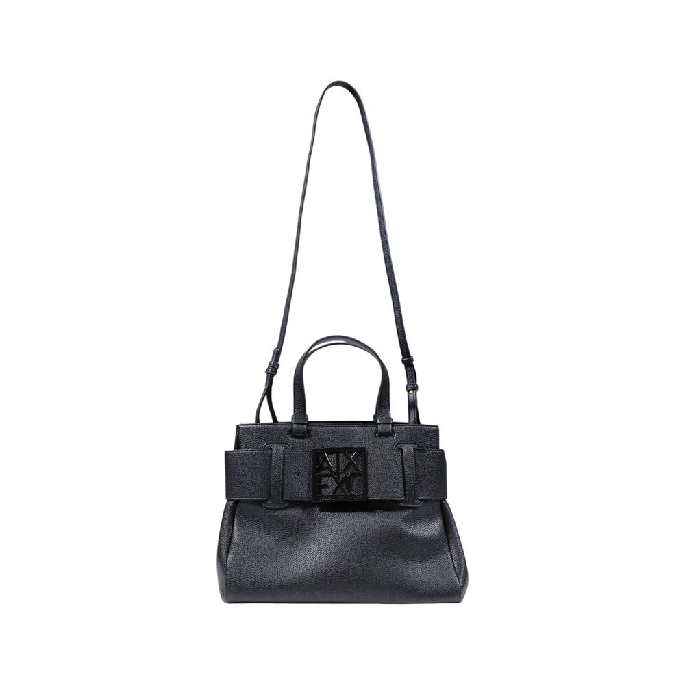 Black Polyester Handbag