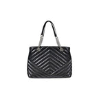 Black Polyester Handbag