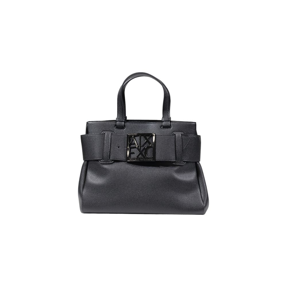 Black Polyester Handbag