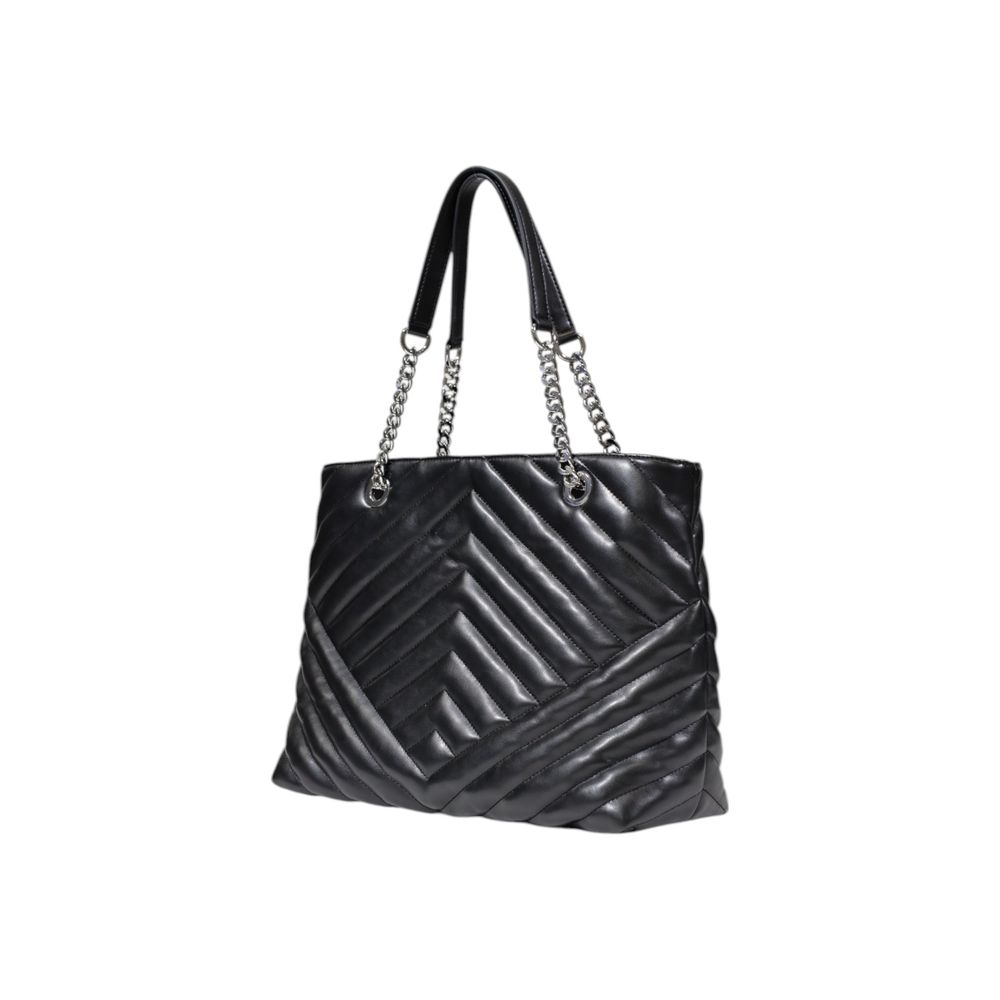 Black Polyester Handbag