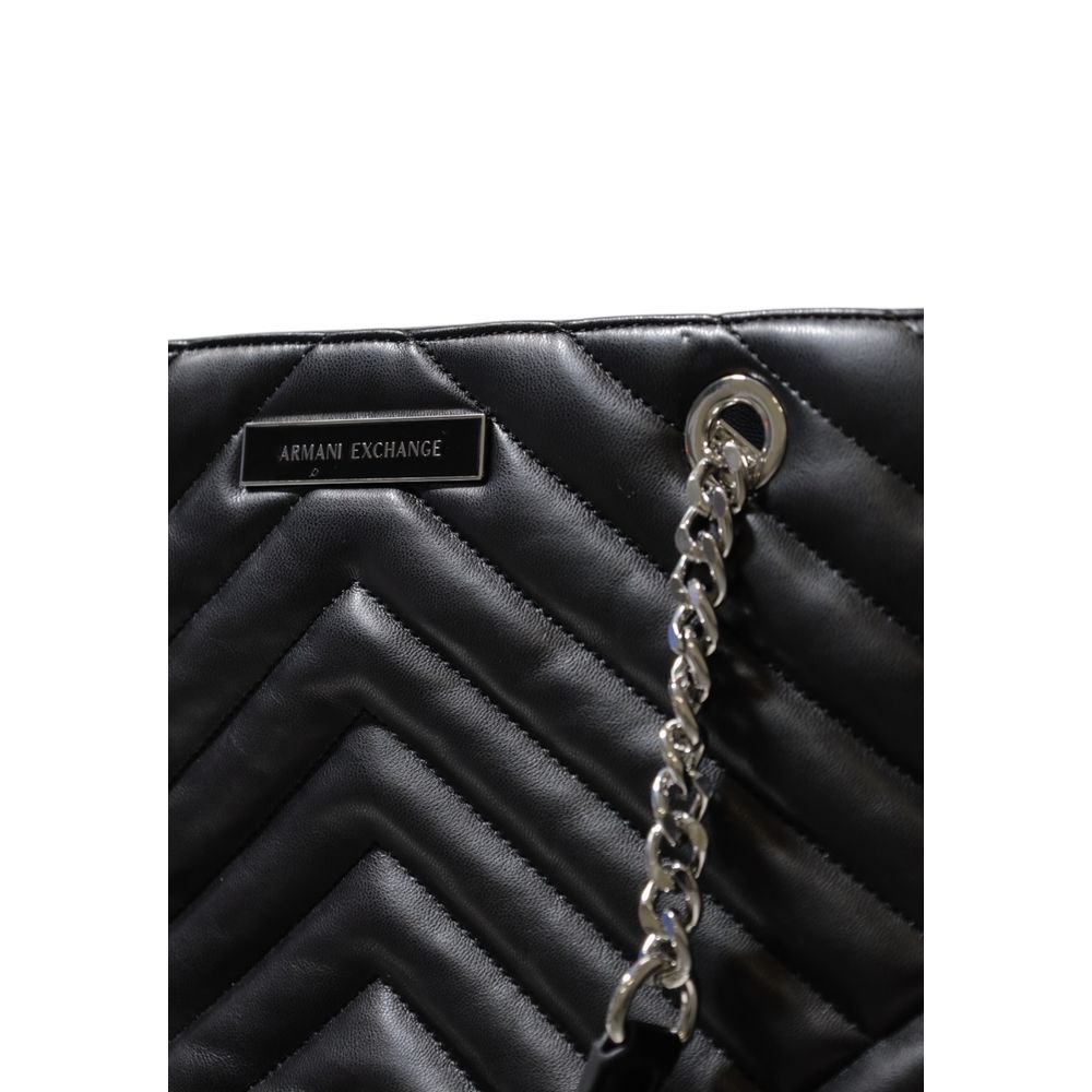 Black Polyester Handbag