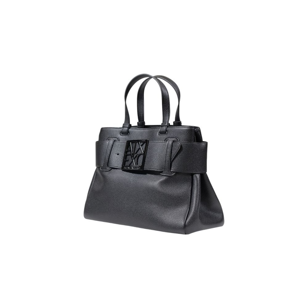 Black Polyester Handbag