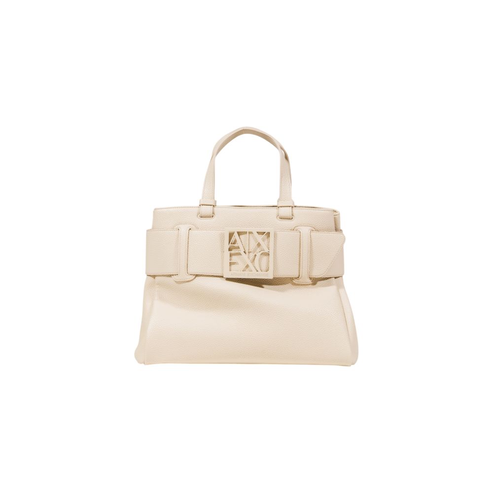 Beige Polyester Handbag
