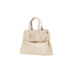 Beige Polyester Handbag