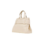 Beige Polyester Handbag
