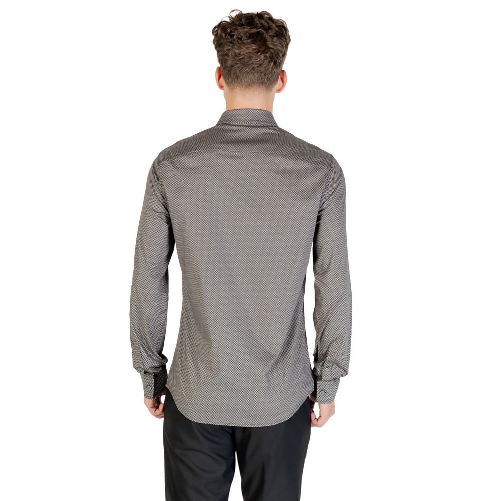 Blue Cotton Pattern Shirt