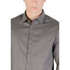 Blue Cotton Pattern Shirt