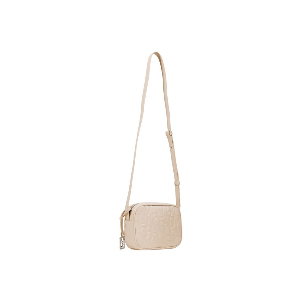 Beige Polyester Handbag