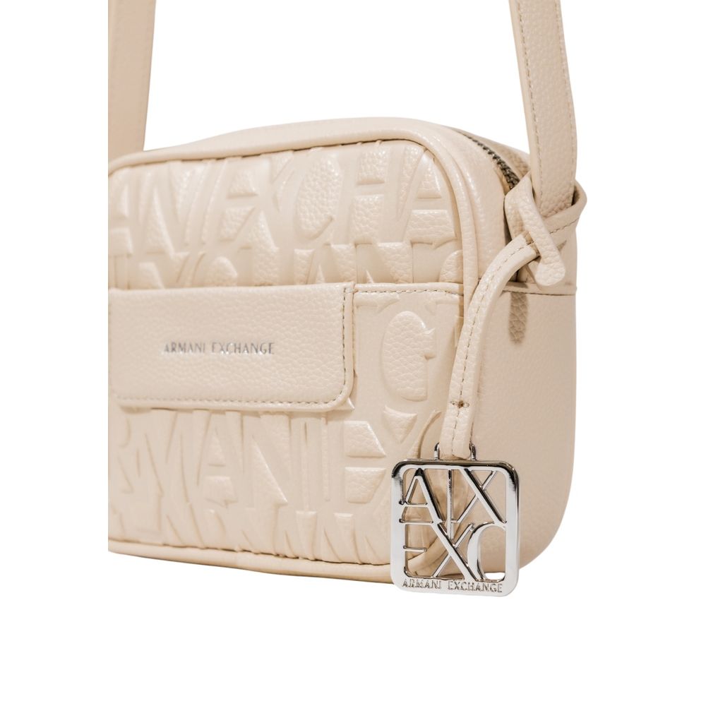 Beige Polyester Handbag