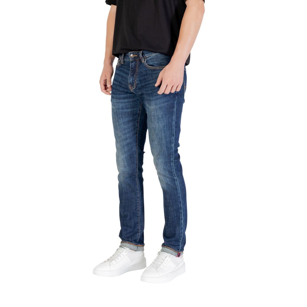 Blue Cotton Relaxed Fit Jeans