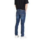 Blue Cotton Relaxed Fit Jeans