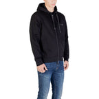 Black Cotton Hoodie